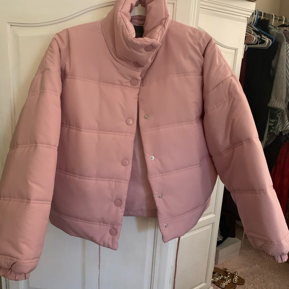 Wild Fable Light Pink Puffer Jacket